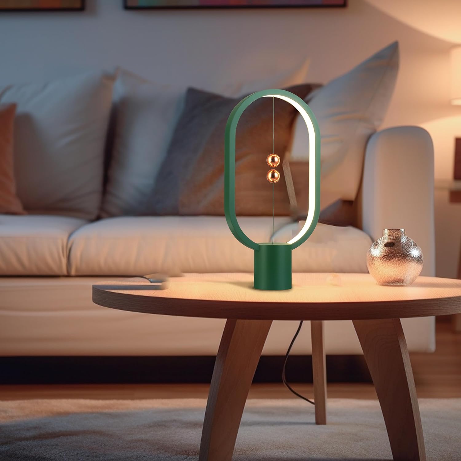 Green Magnetic Balance LED Table Lamp: USB-Powered, Dimmable Eye-Care Light with Award-Winning Design for Australian Homes & Offices 6