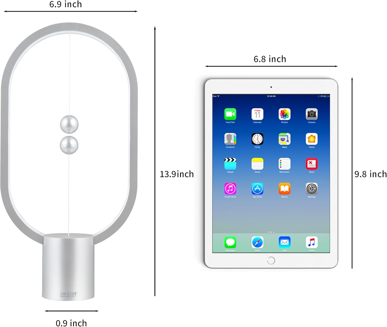 Silver Magnetic Balance LED Table Lamp: USB-Powered, Dimmable Eye-Care Light with Award-Winning Design for Australian Homes & Offices 8