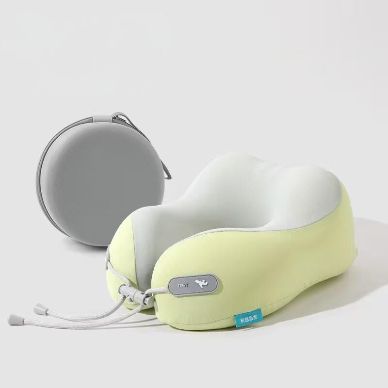 Cooling Memory Foam Neck Pillow for Travel-U-Shaped Ergonomic Travel Pillow for Adults,Flight Neck Pillow with Portable Case,Breathable Ice Silk Cover,Slow Rebound Support for Airplane,Car 7