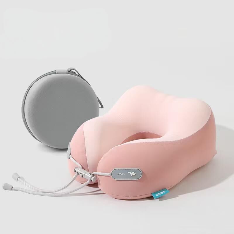 Cooling Memory Foam Neck Pillow for Travel-U-Shaped Ergonomic Travel Pillow for Adults,Flight Neck Pillow with Portable Case,Breathable Ice Silk Cover,Slow Rebound Support for Airplane,Car 8