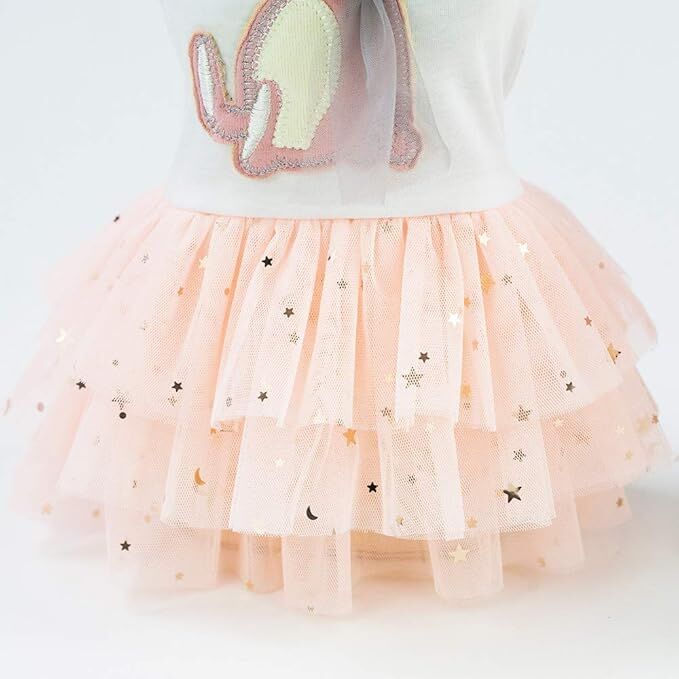 pet products Small Dog Dress Female Tiny Puppy Clothes Girl Tutu for Dogs Dresses Harness Birthday Apparel（Chest circumference32cm, back length20cm, neck circumference23cm） 6