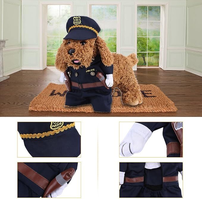 pet products Pet Cosplay Outfit, Funny Dog Cat Party Costume Puppy Uniform Pet Cosplay Clothes for Halloween Christmas Theme Party 3