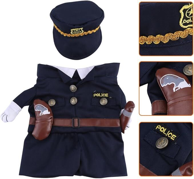 pet products Pet Cosplay Outfit, Funny Dog Cat Party Costume Puppy Uniform Pet Cosplay Clothes for Halloween Christmas Theme Party 4