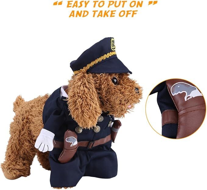 pet products Pet Cosplay Outfit, Funny Dog Cat Party Costume Puppy Uniform Pet Cosplay Clothes for Halloween Christmas Theme Party 7