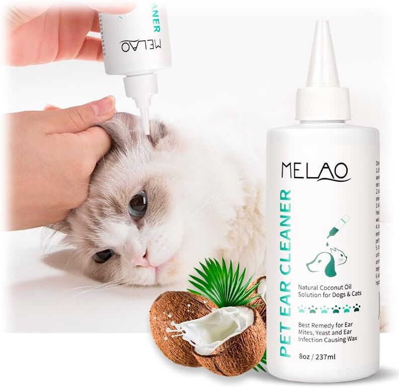 pet products Pet products Ear Cleanser for Dogs and Cats – Gentle Daily Ear Wash – Long Nozzle for Deep Ear Cleaning – Removes Wax, Odor & Moisture 6