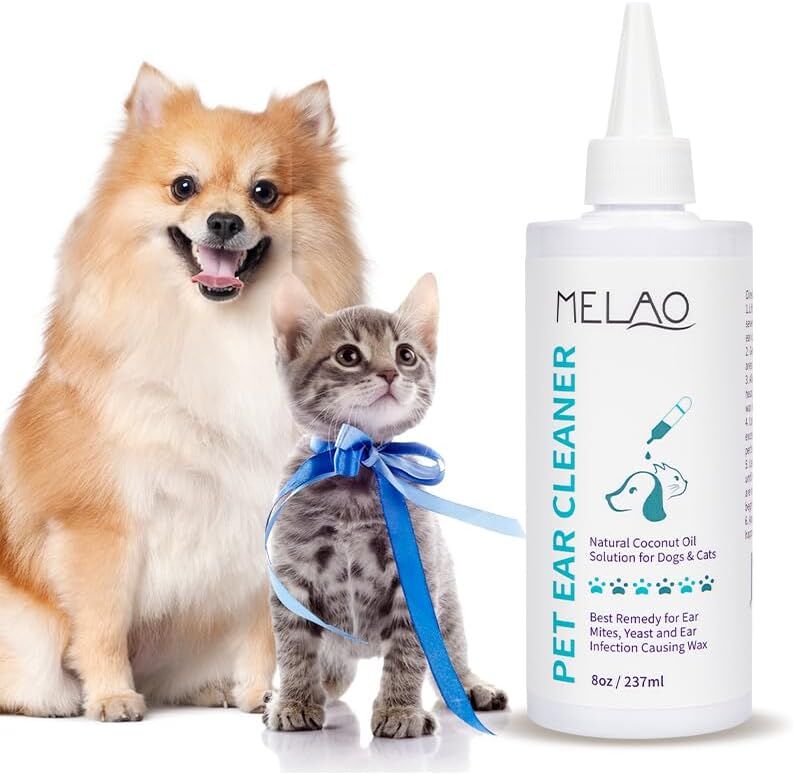 pet products Pet products Ear Cleanser for Dogs and Cats – Gentle Daily Ear Wash – Long Nozzle for Deep Ear Cleaning – Removes Wax, Odor & Moisture 7