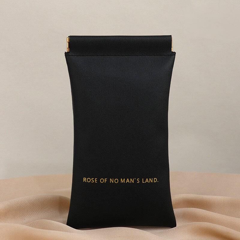 Christmas gift Premium Leather Eyeglass Case with Spring Closure - Multiple Color Options - Refined Craftsmanship（Mocha） 6