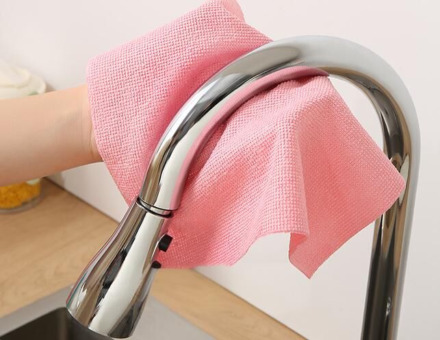 Christmas gift 50-Piece 25x25cm Polycotton Cleaning Cloth Roll, Reusable Dual-Use Dish & Surface Wipes for Home & Kitchen（blue） 6