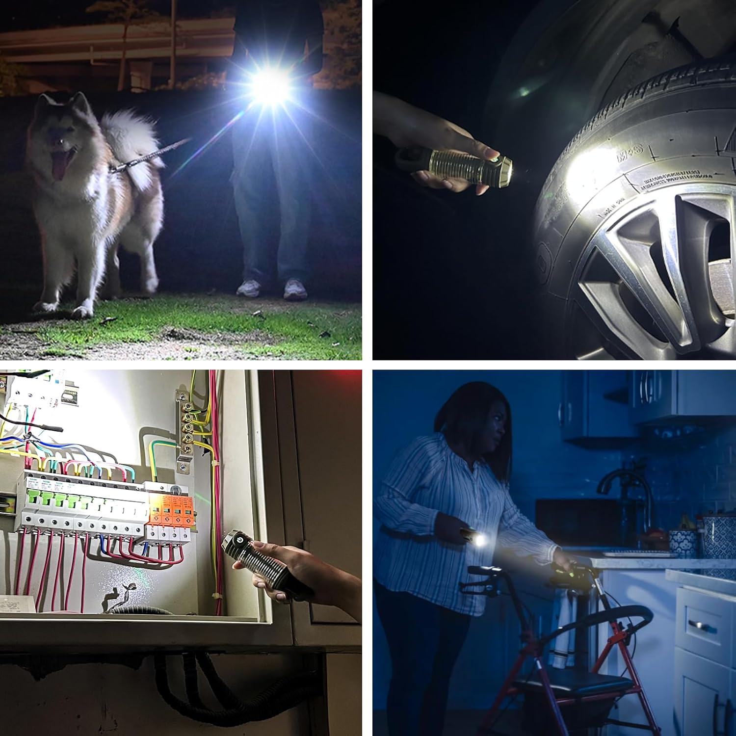 Rechargeable LED Camping Lantern Flashlight: 6 Modes, USB-C, Portable for Hiking, Emergency, Night Walking & Outdoor Adventures（green） 7