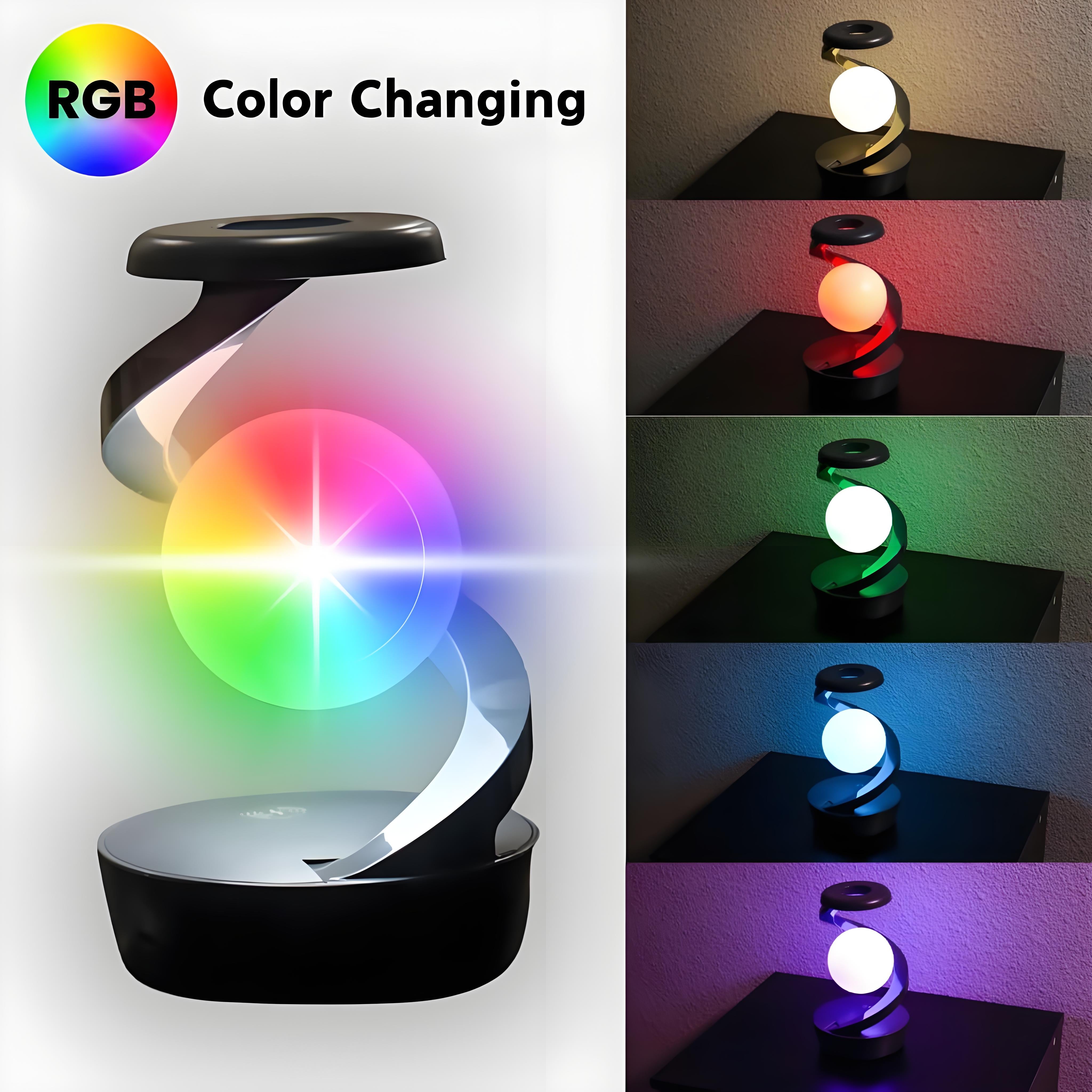 Rotating Levitating Night Light with RGB Colors & Wireless Charging: 1-Second Palm-Activated Spin, Motion-Sensing – Futuristic Lighting for Australian Bedrooms & Offices 5