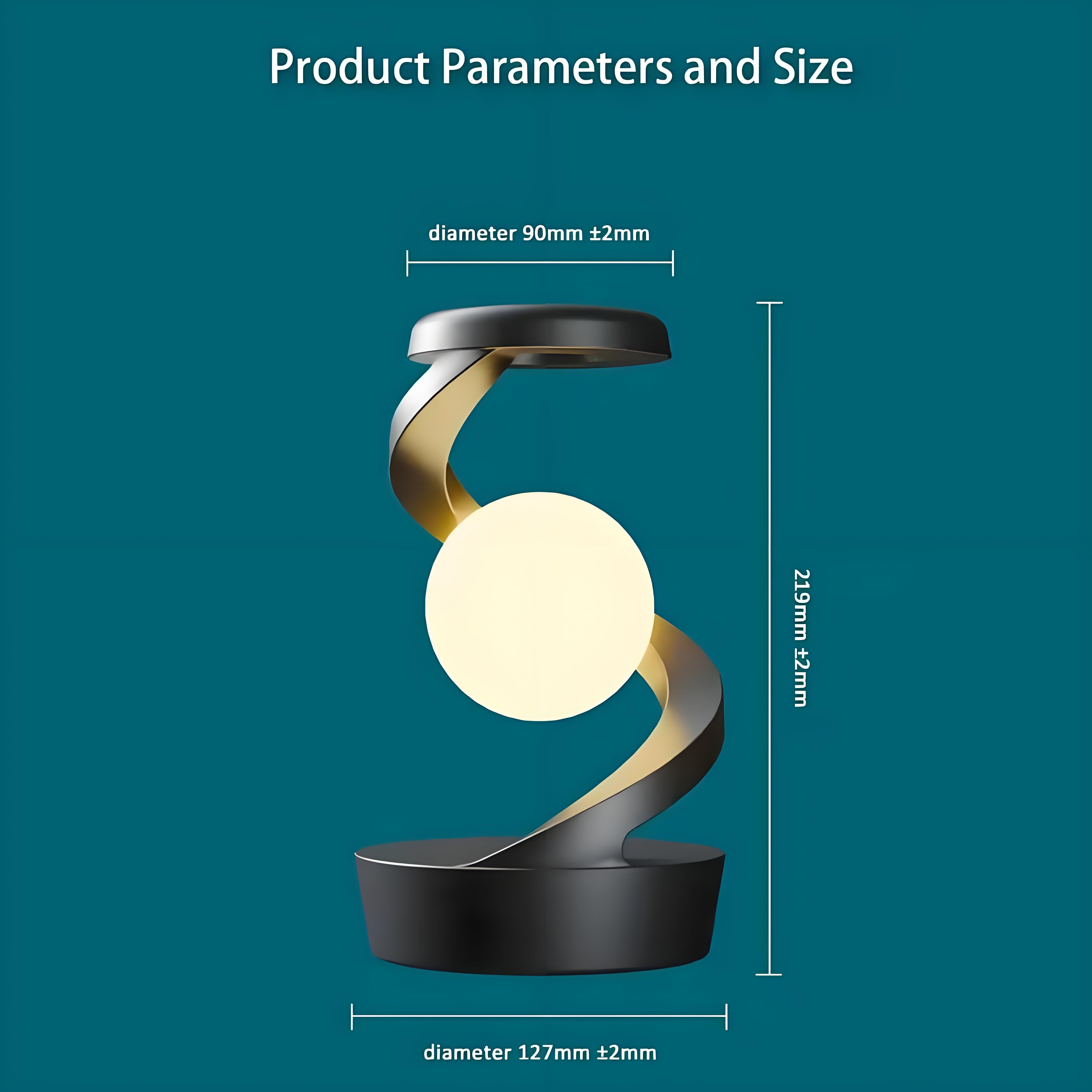 Rotating Levitating Night Light with RGB Colors & Wireless Charging: 1-Second Palm-Activated Spin, Motion-Sensing – Futuristic Lighting for Australian Bedrooms & Offices 6