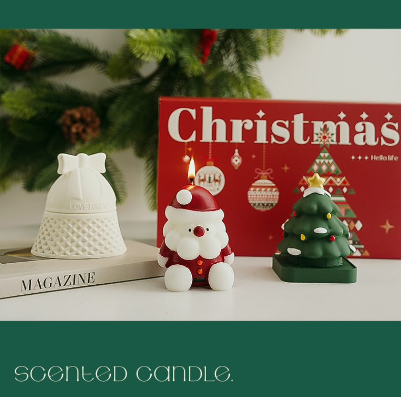 Christmas gift Christmas Aromatherapy Candle Set - 5A Grade Santa, Tree & Bell Scented Candles for Festive Gifting in Australia 4