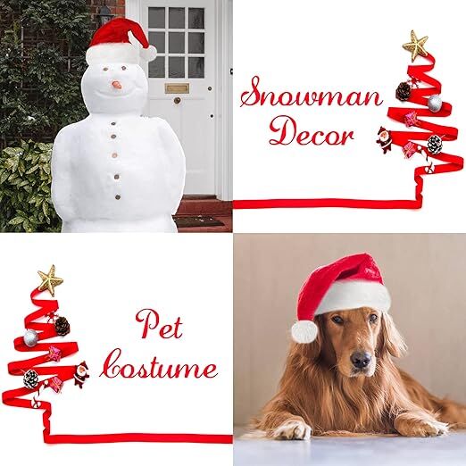 10Pack Christmas Santa Hats for Adults - Extra Thicken Velvet Santa Claus Hats for Women Men Fluffy Plush Xmas Hats Christmas Party Supplies New Year's Eve Party Hats for Adults Teenagers 6