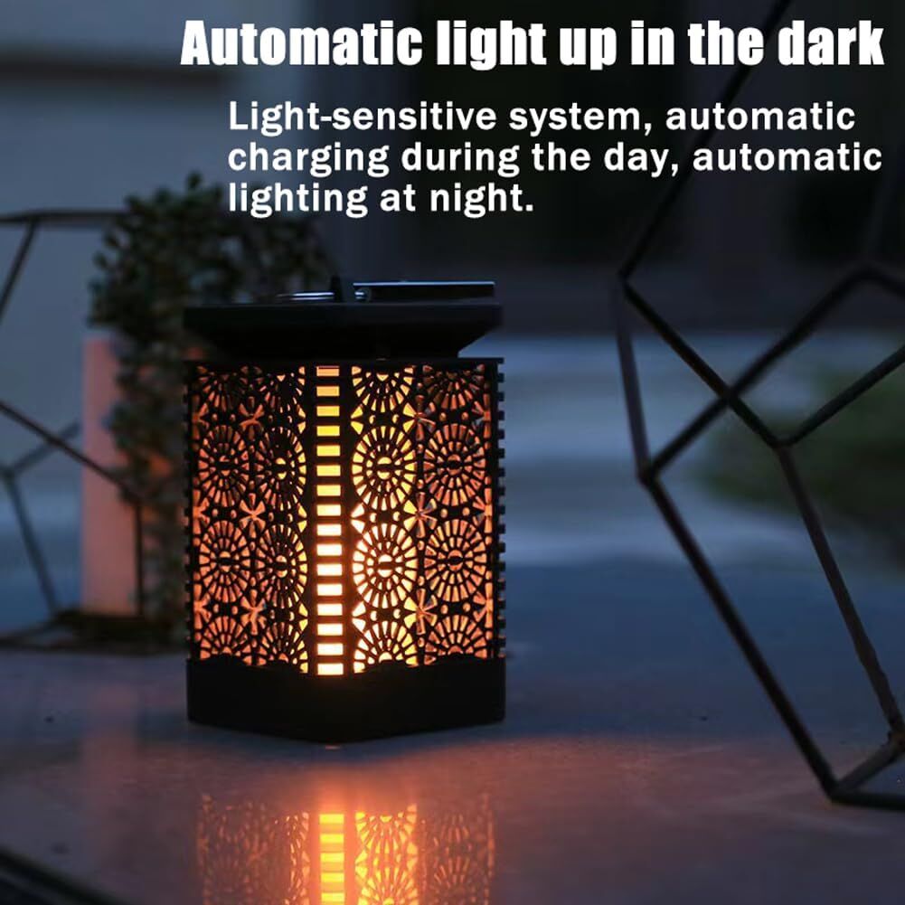 2-Pack Solar Garden Stake Light with Floral Pattern: 12 LED Outdoor Decorative Light with Multiple Mounting Options 5