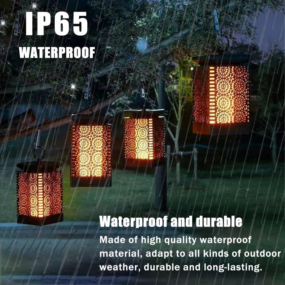 2-Pack Solar Garden Stake Light with Floral Pattern: 12 LED Outdoor Decorative Light with Multiple Mounting Options 6