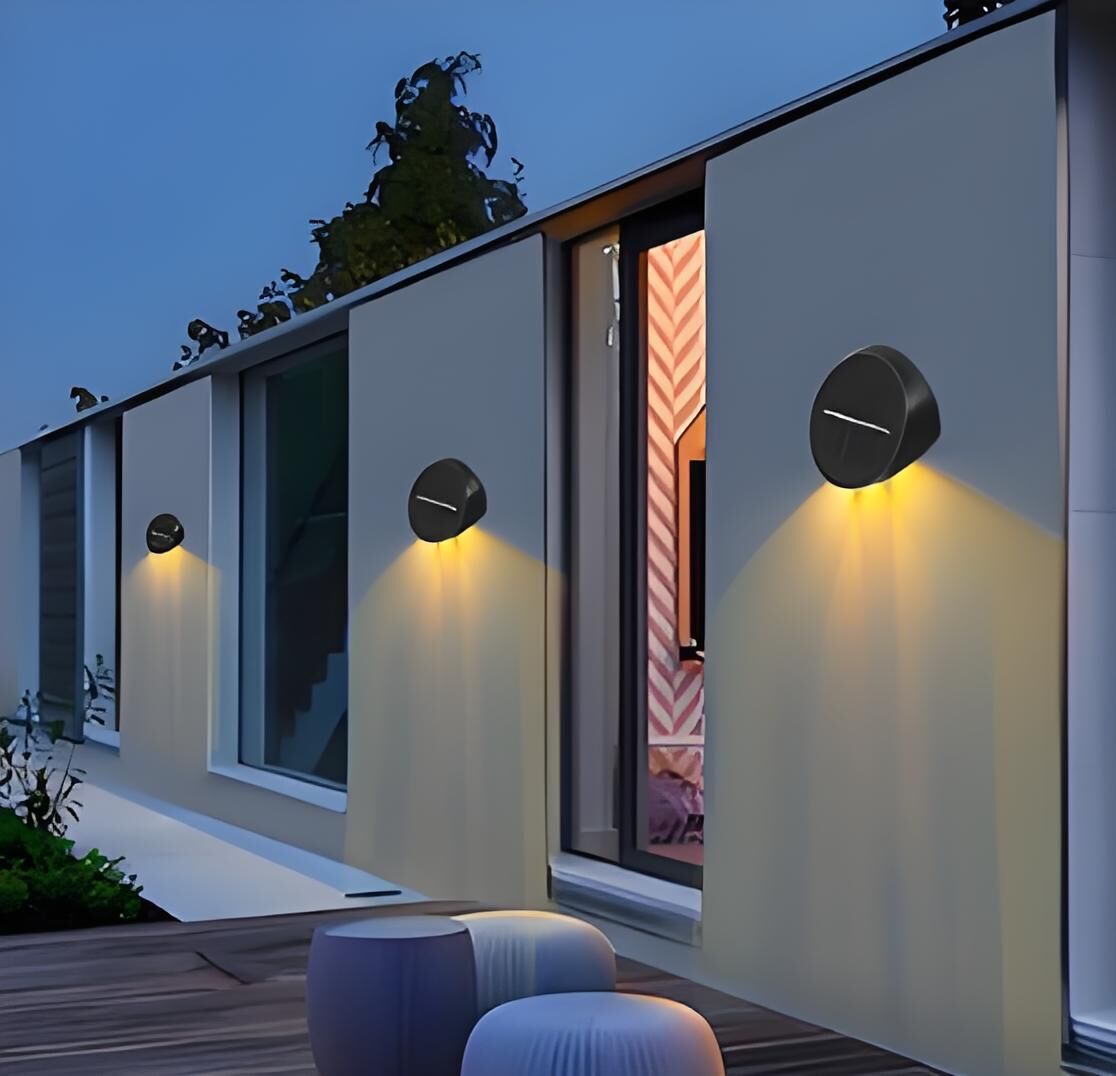 Solar Outdoor Wall Lights (2-Pack): IP44 Waterproof LED Sconces for Garden, Patio & Pathway Lighting（white light） 6