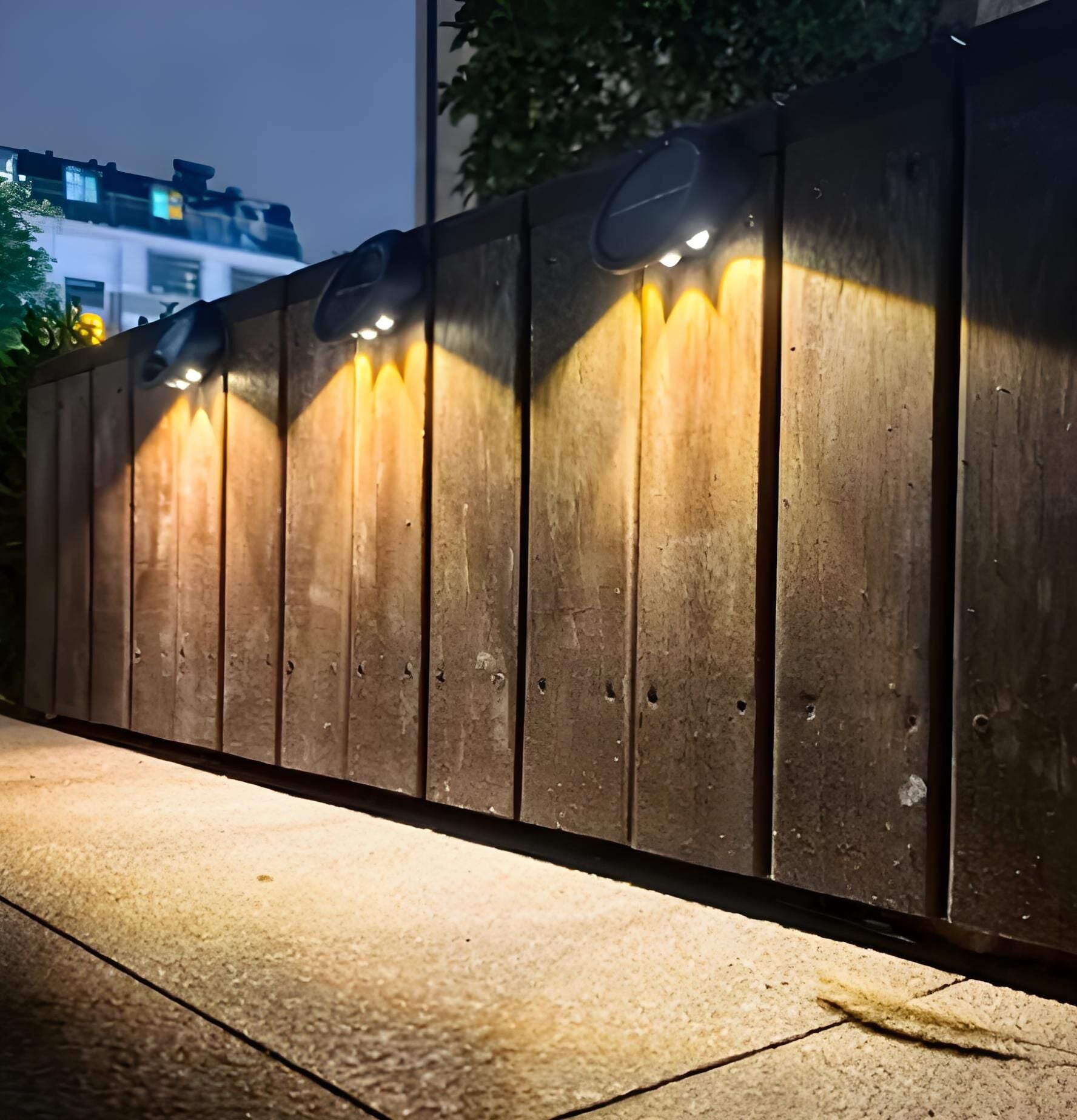 Solar Outdoor Wall Lights (2-Pack): IP44 Waterproof LED Sconces for Garden, Patio & Pathway Lighting（white light） 7