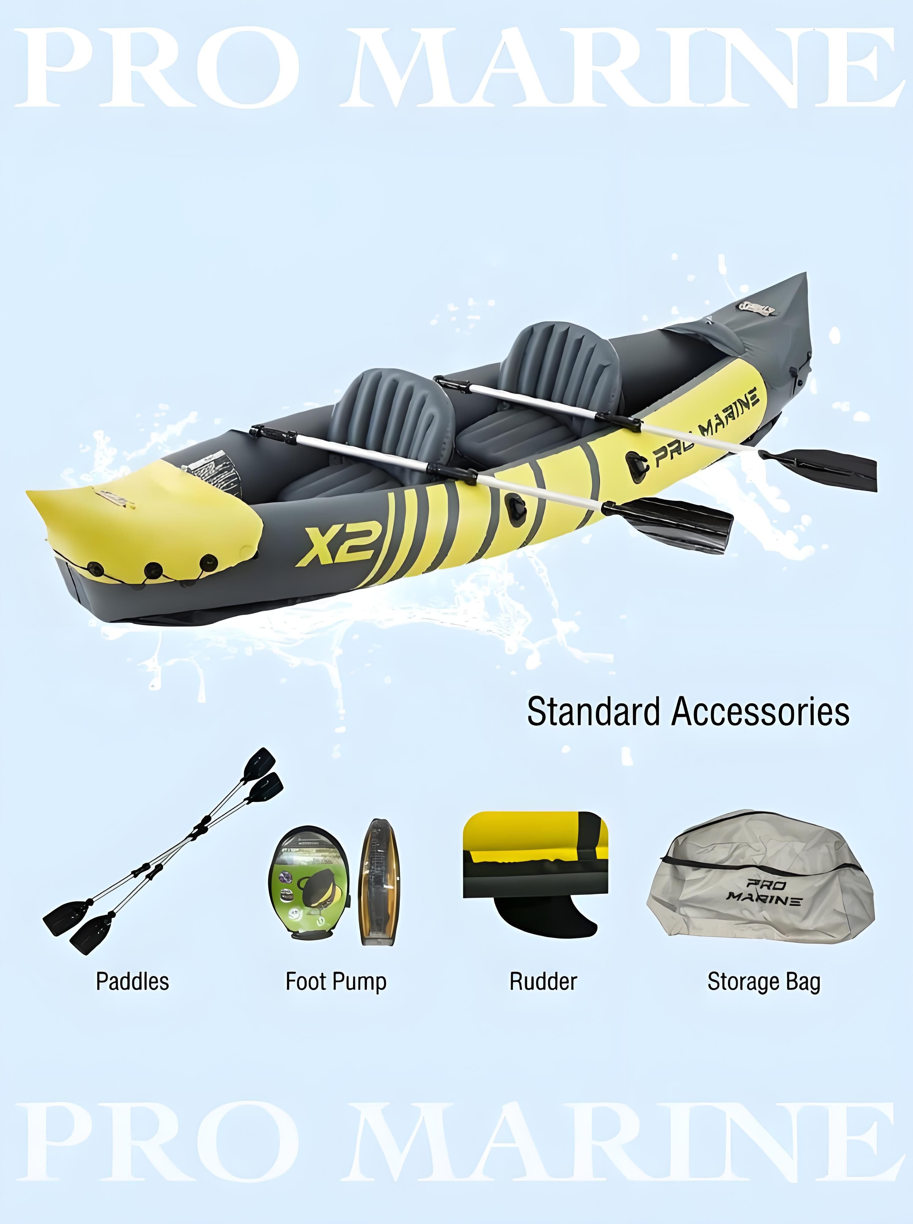 Advanced Elements Inflatable Kayak: 1/2 Person Recreational Convertible (Yellow) – Tandem/Solo Paddling with Durable PVC Hull 3