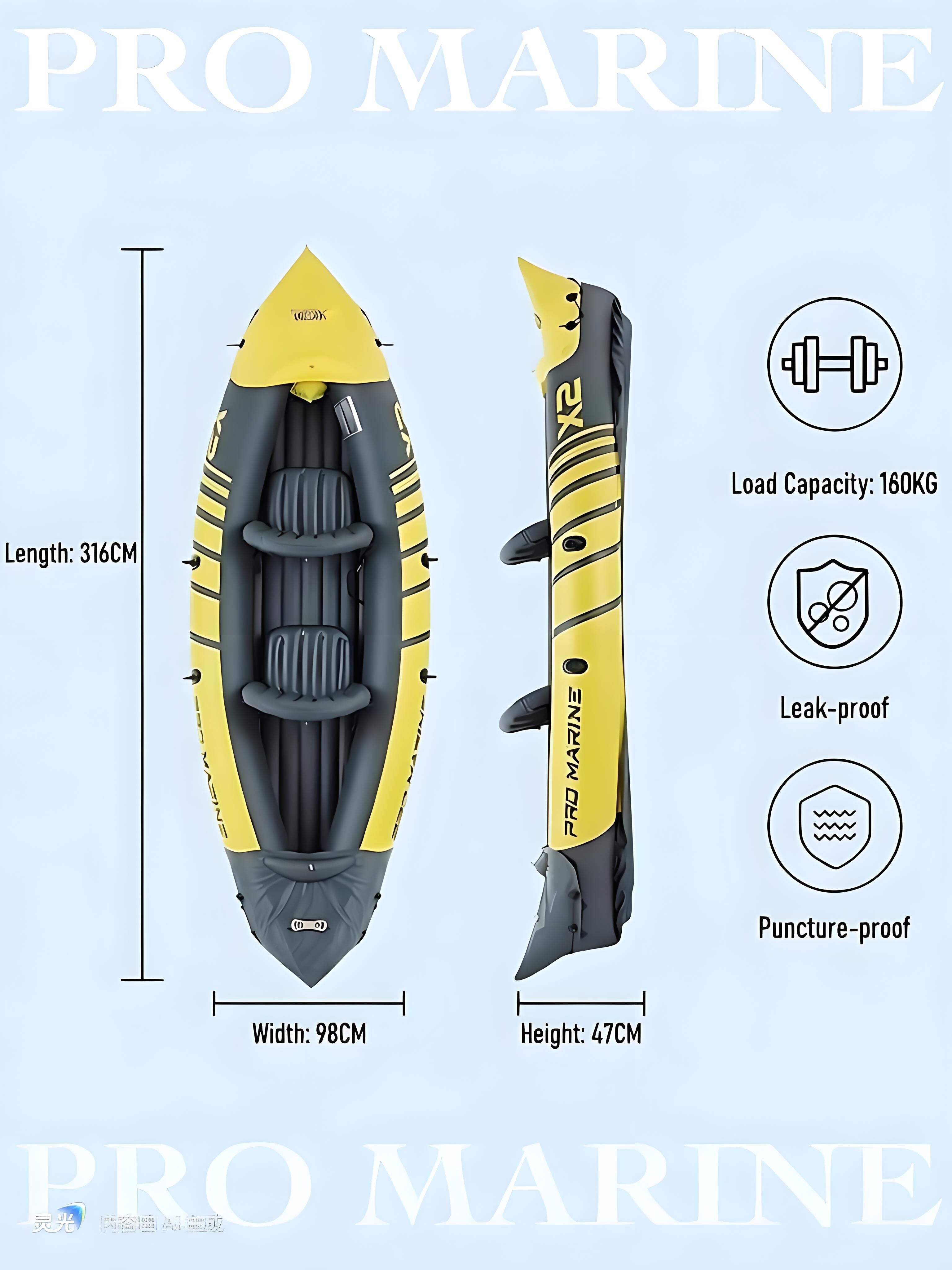 Advanced Elements Inflatable Kayak: 1/2 Person Recreational Convertible (Yellow) – Tandem/Solo Paddling with Durable PVC Hull 5