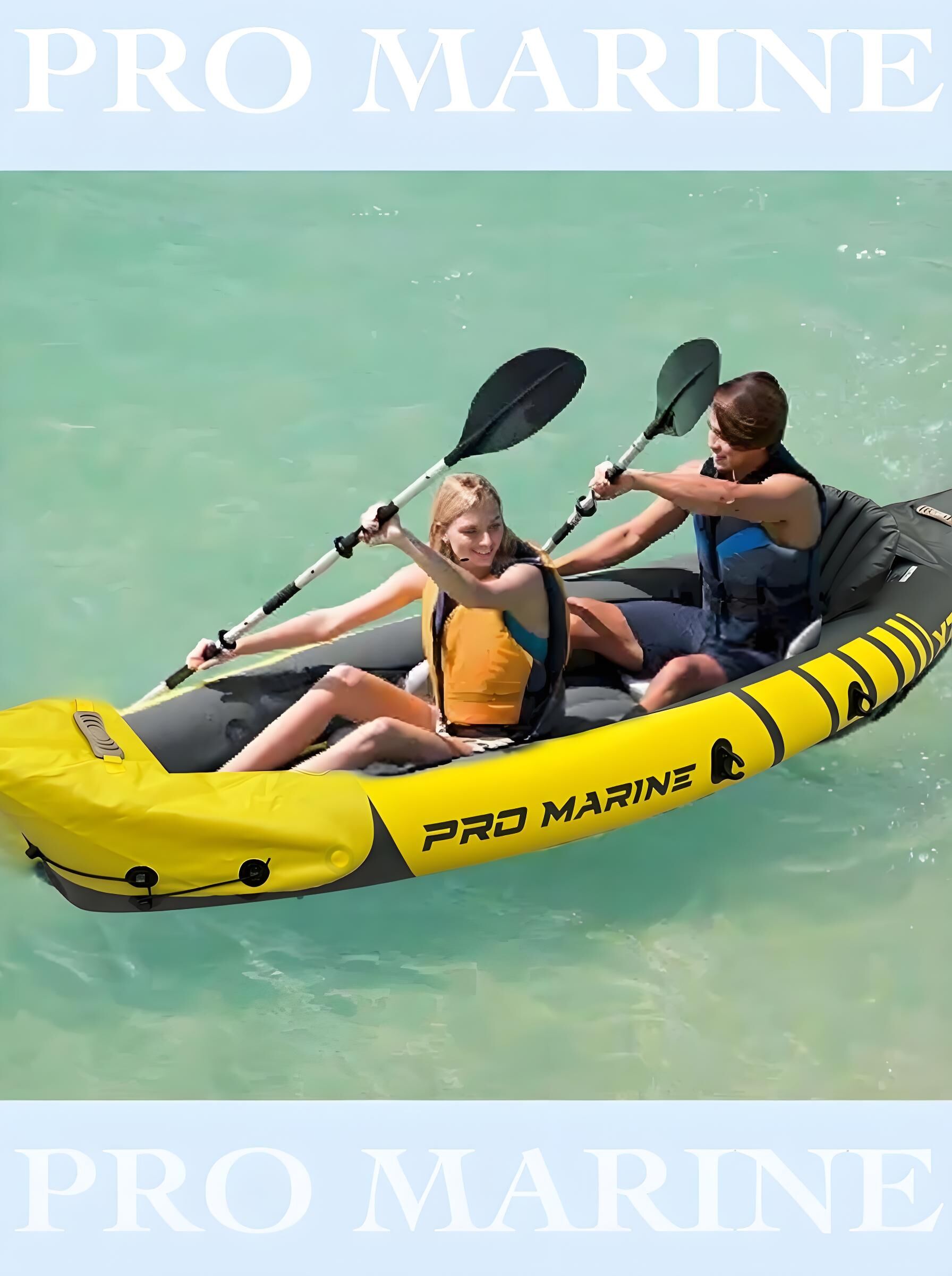 Advanced Elements Inflatable Kayak: 1/2 Person Recreational Convertible (Yellow) – Tandem/Solo Paddling with Durable PVC Hull 7
