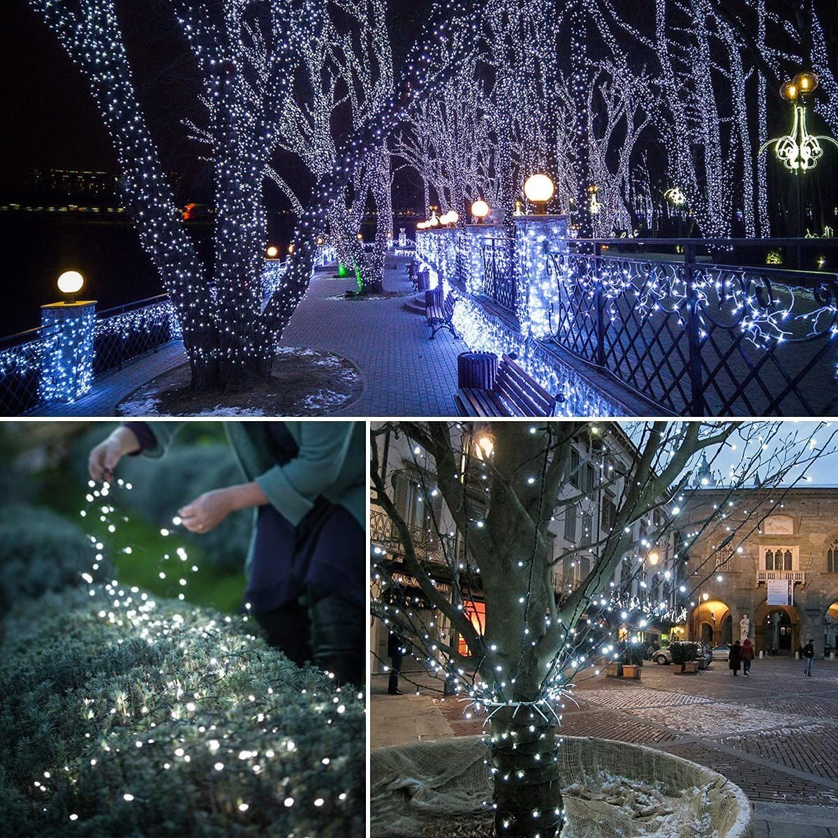 900 LED Cool White USB Fairy String Lights with Remote, 30m Green Wire, IP44 Waterproof 8-Mode Timer for Christmas Bedroom Decor 3