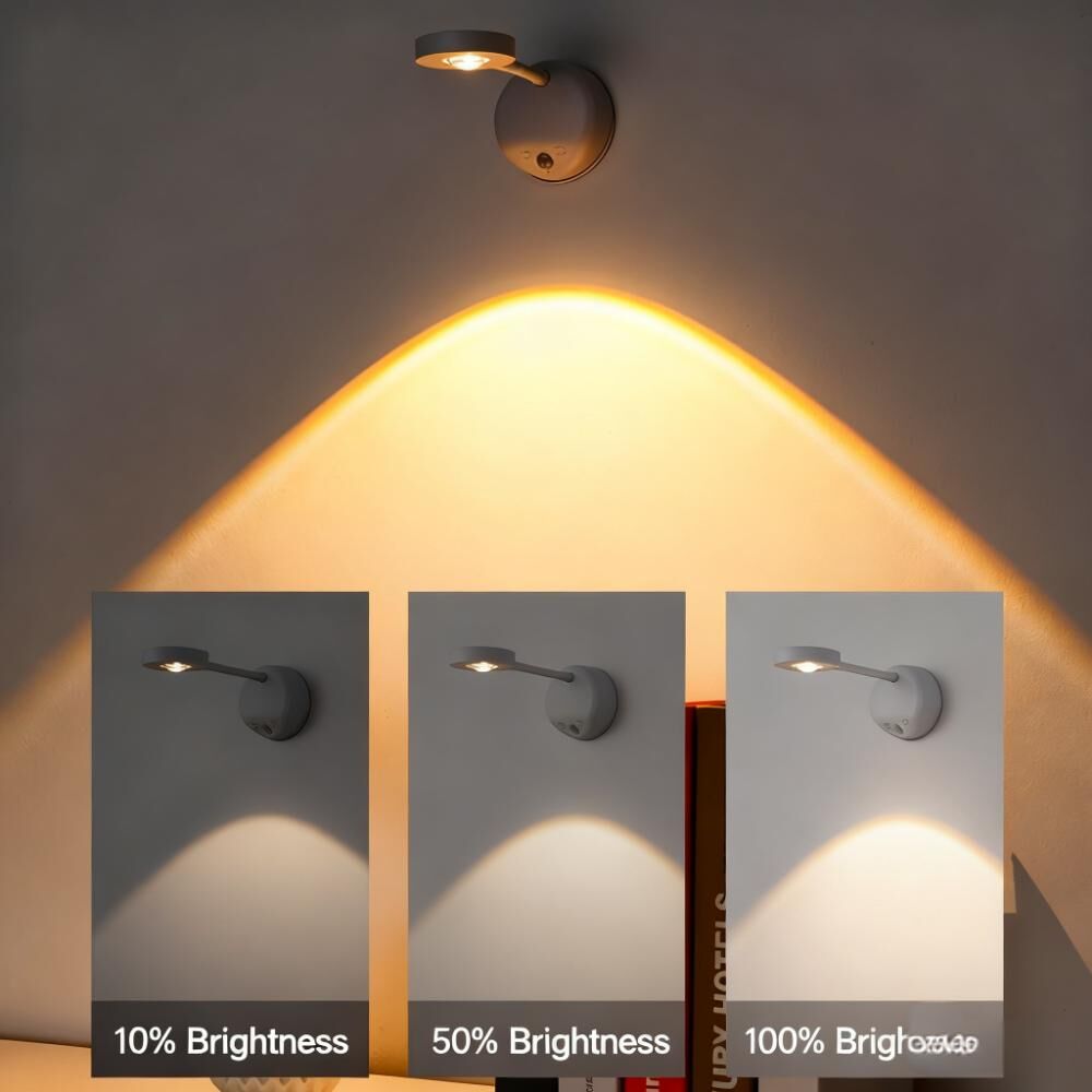 Wireless Smart LED Wall Light: Rechargeable, Motion-Sensor & Remote-Controlled, No-Drill Mount for Home Decor & Task Lighting 4