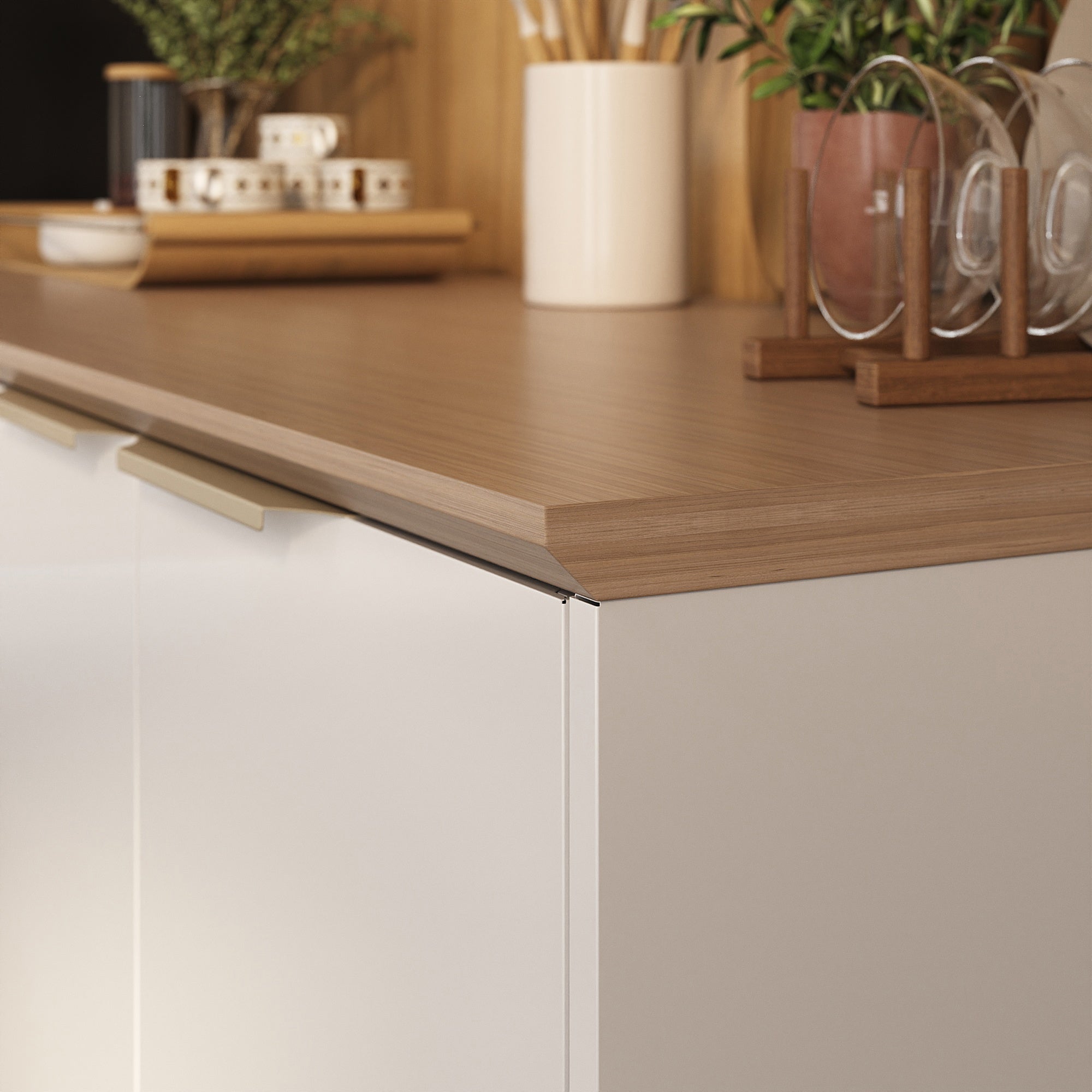 Base Kitchen Steel Cabinet/Cupboard with 3 Doors + 2 Drawers - Renova White Flat Pack DIY 8