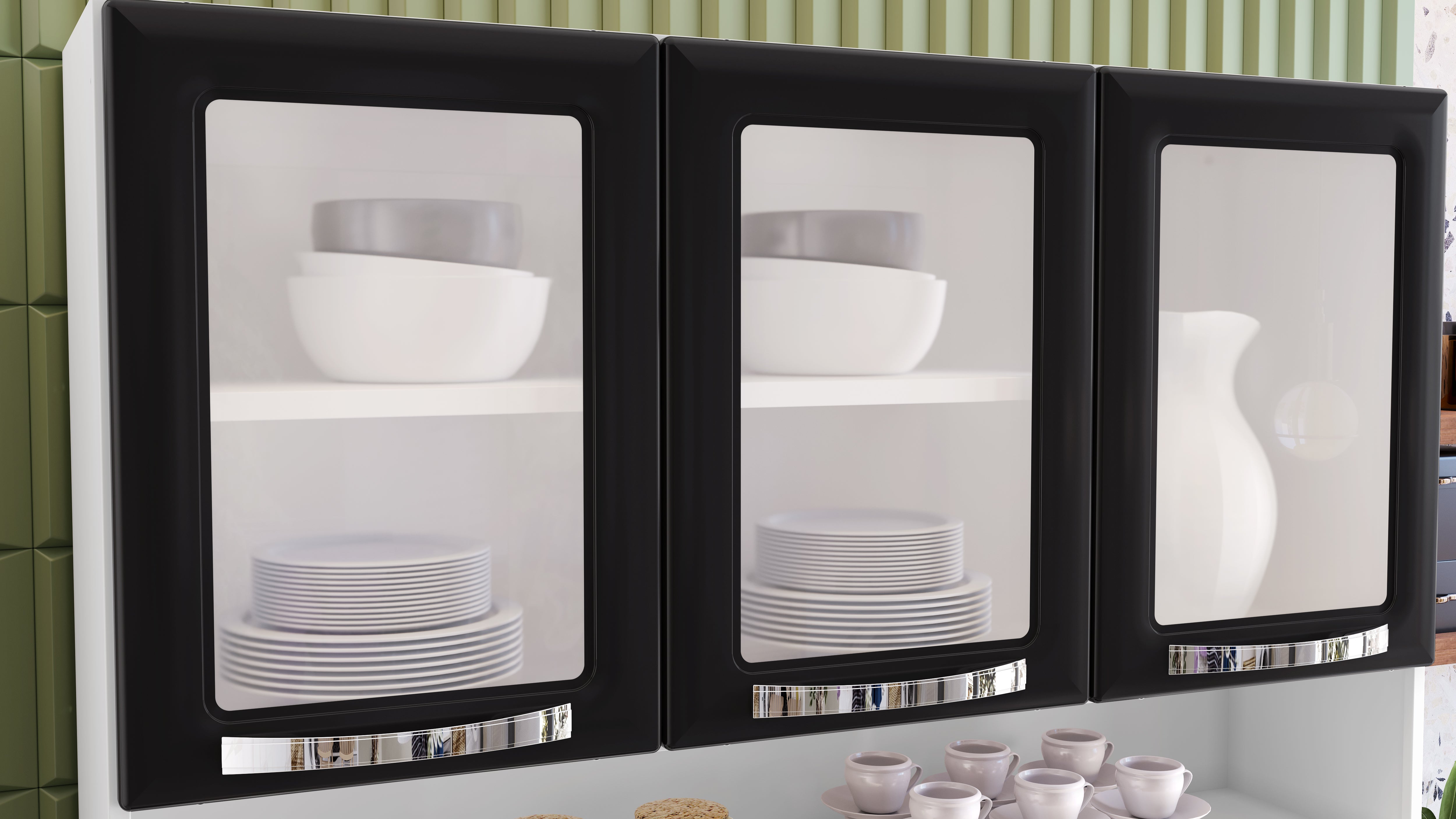 Free Standing Steel Kitchen Cabinet/Cupboard with Countertop Storage - Pratika White Flatpack DIY 7