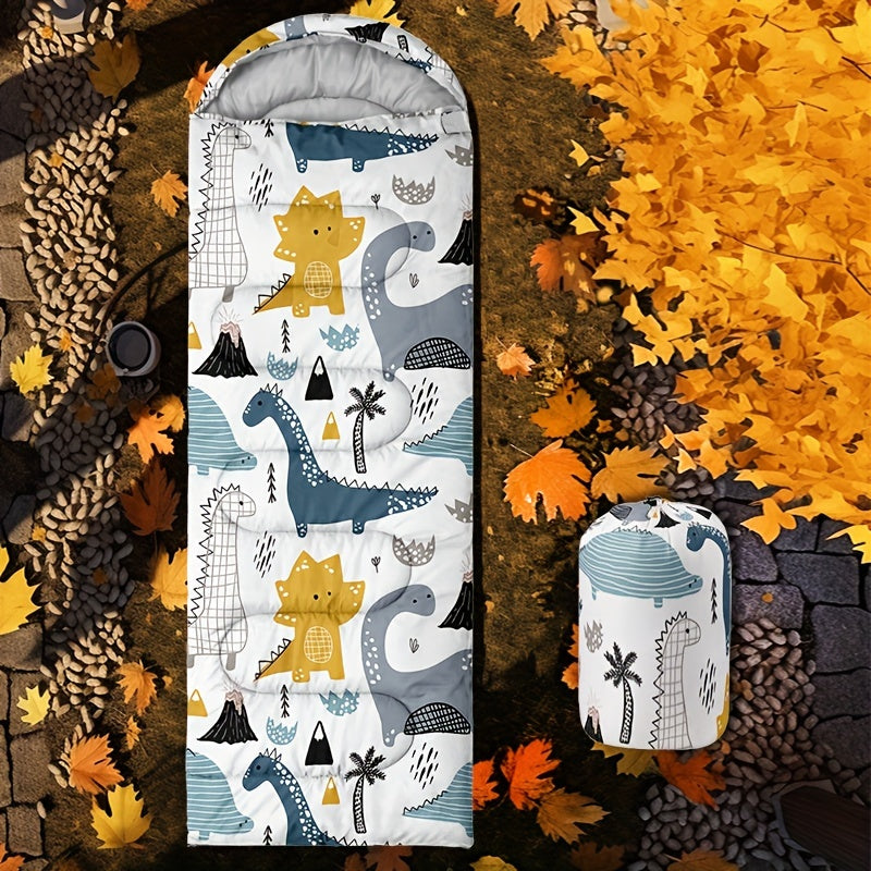 Dinosaur Camping Sleeping Bag Lightweight Warm Quilt 4