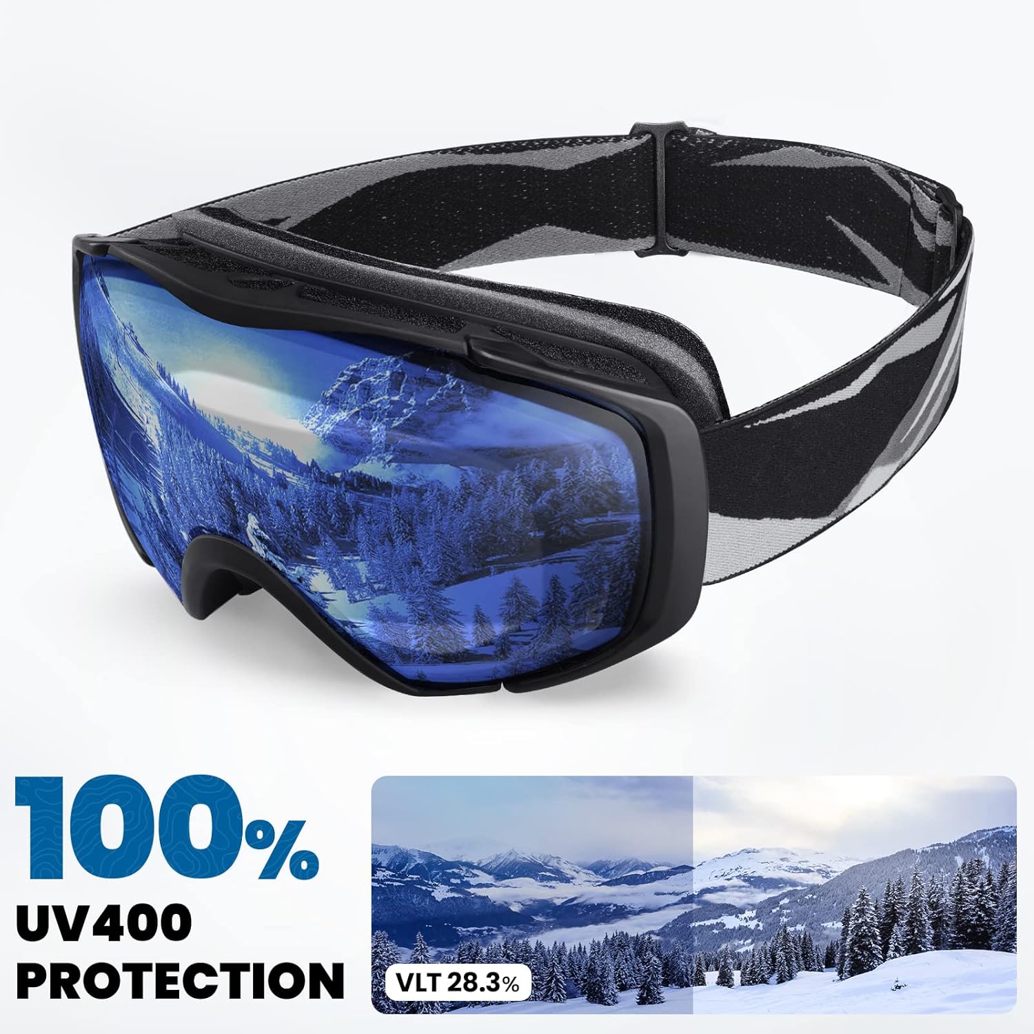 OutdoorMaster Ski Goggles with Cover Snowboard Snow Goggles OTG Anti-Fog -100% UV Protection-OM-18 4