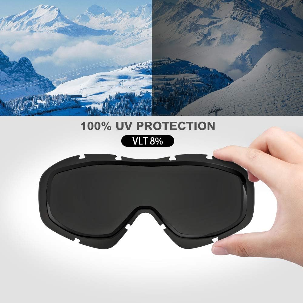 OutdoorMaster OTG Ski Goggles - Over Glasses Ski/Snowboard Goggles for Men, Women & Youth - 100% UV Protection-OM-5 4