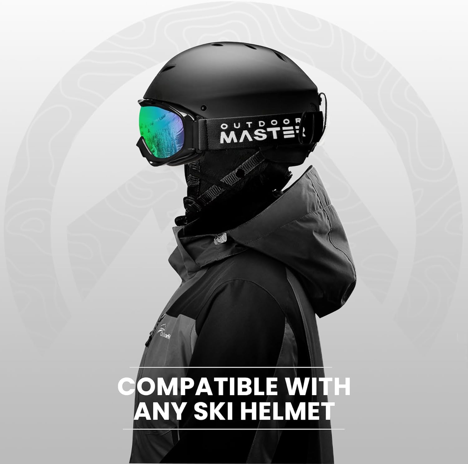 OutdoorMaster OTG Ski Goggles - Over Glasses Ski/Snowboard Goggles for Men, Women & Youth - 100% UV Protection-OM-5 4