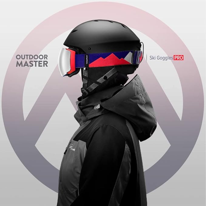 OutdoorMaster Ski Goggles PRO - Frameless, Interchangeable Lens 100% UV400 Protection Snow Goggles for Men & Women-OM-2 5