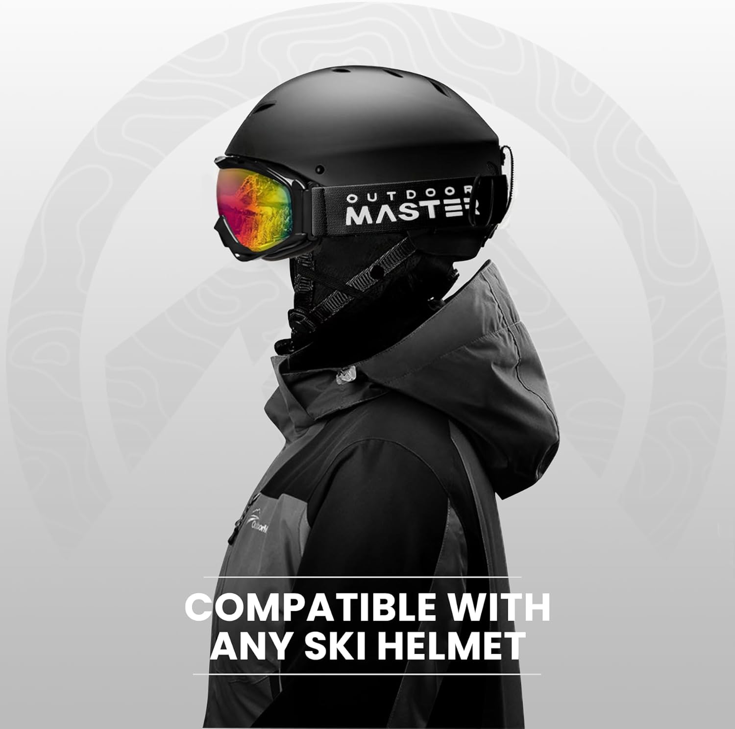 OutdoorMaster OTG Ski Goggles - Over Glasses Ski/Snowboard Goggles for Men, Women & Youth - 100% UV Protection-OM-5 6