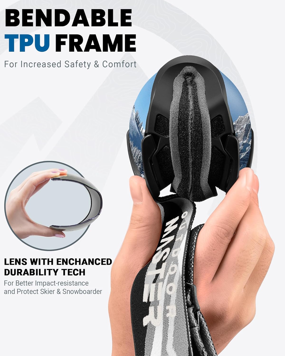 OutdoorMaster Ski Goggles with Cover Snowboard Snow Goggles OTG Anti-Fog -100% UV Protection-OM-18 4