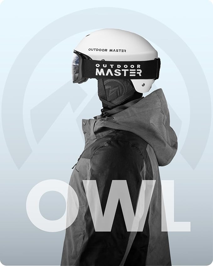 OutdoorMaster Owl Ski Goggles OTG, Snow Snowboard Goggles for Men Women Youth, Anti-Fog, 100% UV Protection-OM-72 7