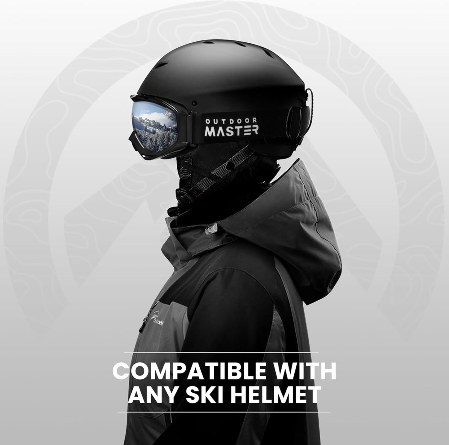 OutdoorMaster OTG Ski Goggles - Over Glasses Ski/Snowboard Goggles for Men, Women & Youth - 100% UV Protection-OM-5 7