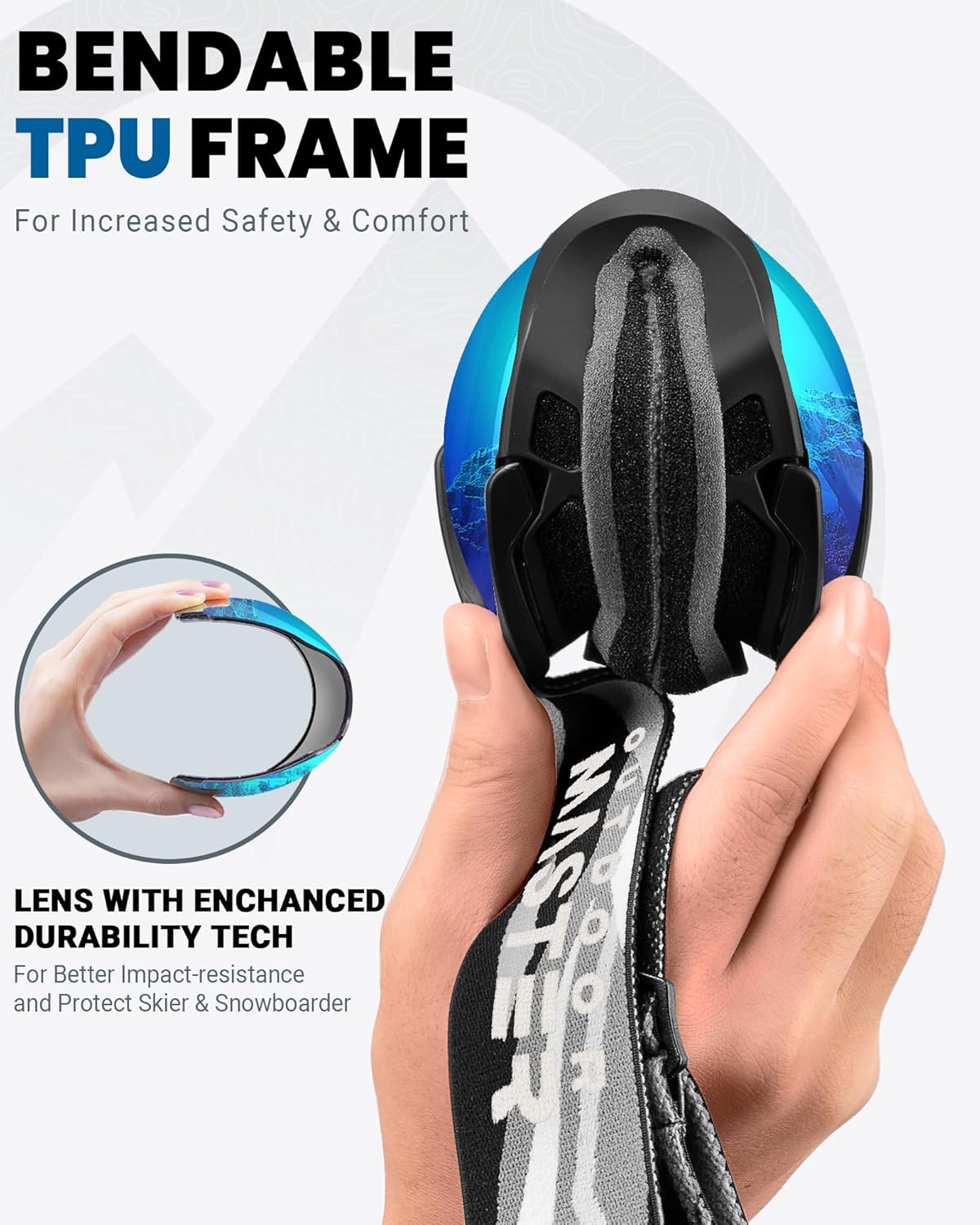 OutdoorMaster Ski Goggles with Cover Snowboard Snow Goggles OTG Anti-Fog -100% UV Protection-OM-18 4