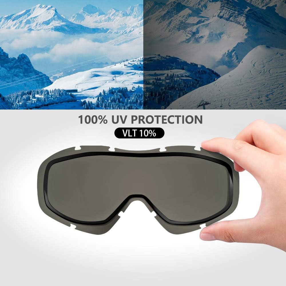 OutdoorMaster OTG Ski Goggles - Over Glasses Ski/Snowboard Goggles for Men, Women & Youth - 100% UV Protection--OM-5 4