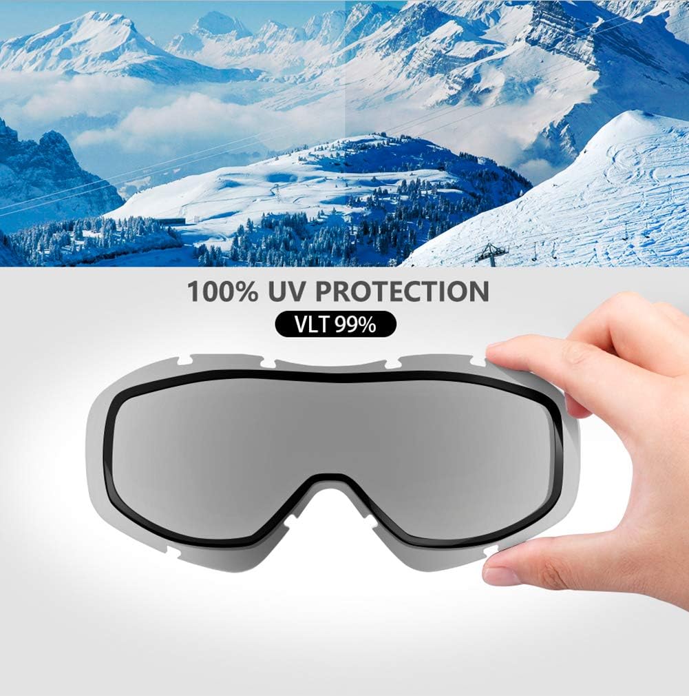 OutdoorMaster OTG Ski Goggles - Over Glasses Ski/Snowboard Goggles for Men, Women & Youth - 100% UV Protection-OM-5 4