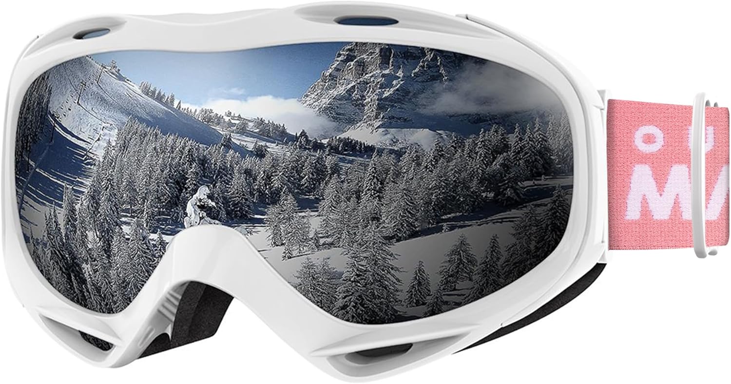 OutdoorMaster OTG Ski Goggles - Over Glasses Ski/Snowboard Goggles for Men, Women & Youth - 100% UV Protection-OM-5
