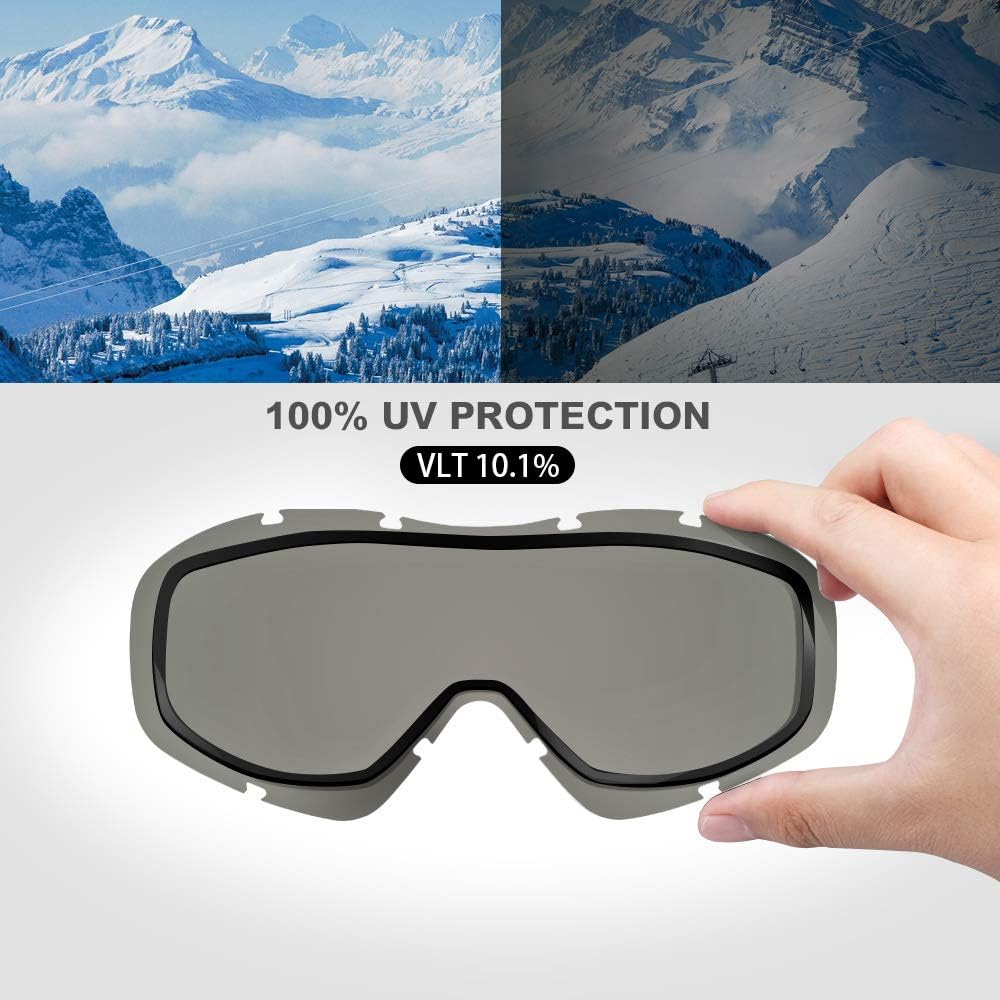 OutdoorMaster OTG Ski Goggles - Over Glasses Ski/Snowboard Goggles for Men, Women & Youth - 100% UV Protection-OM-5 3