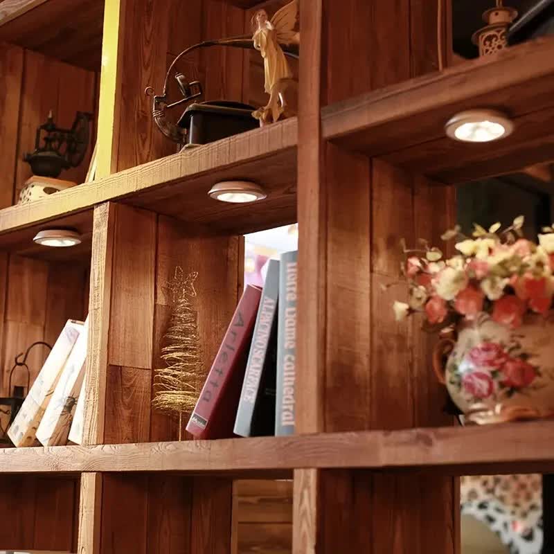 6 LED Light Set with Remote - Cool White for Cabinets & Displays 3