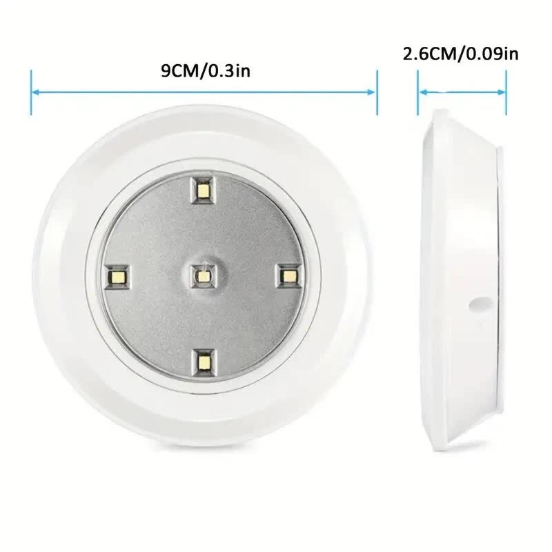 6 LED Light Set with Remote - Cool White for Cabinets & Displays 4