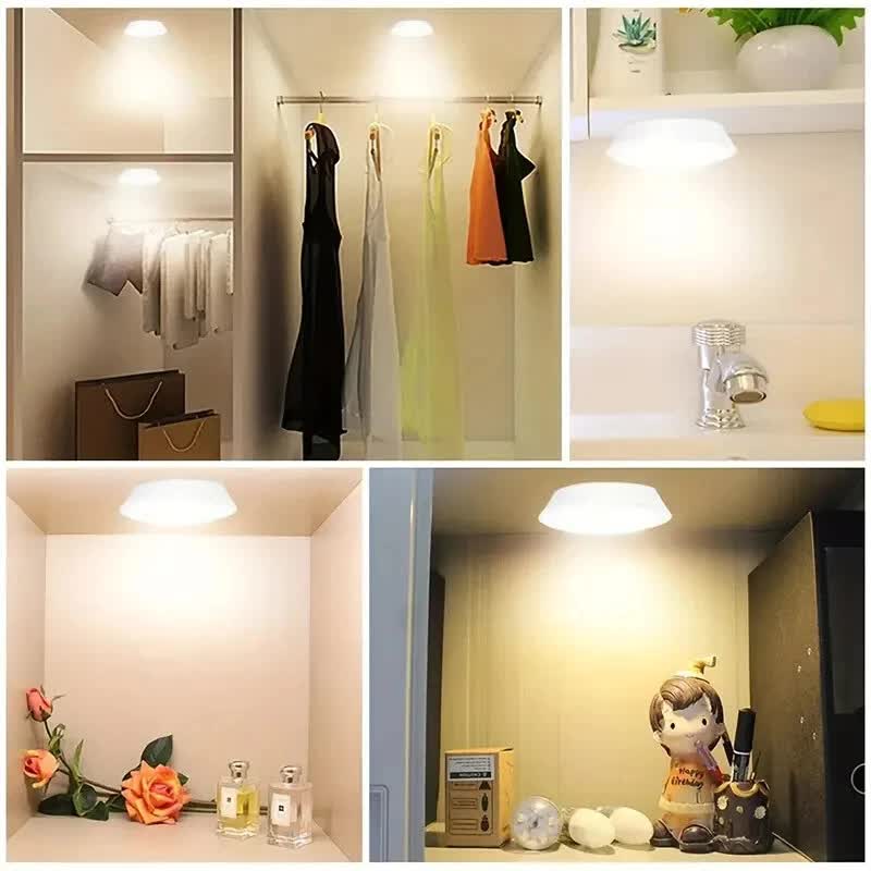 6 LED Light Set with Remote - Cool White for Cabinets & Displays 5