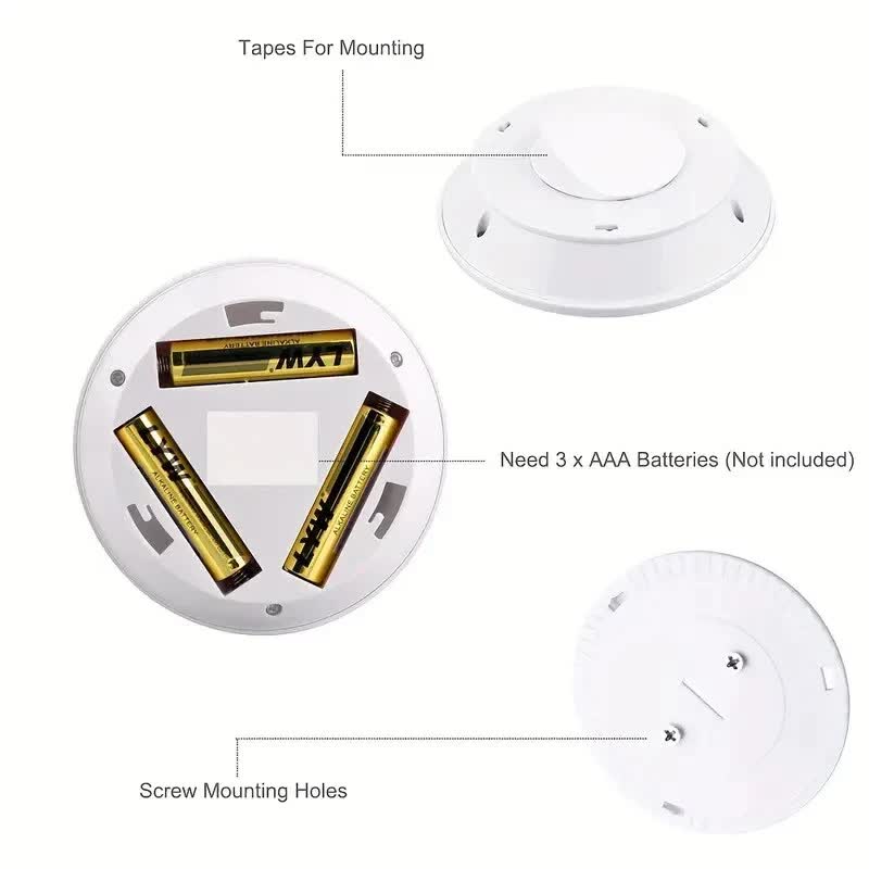 3 LED Light Set with Remote - Warm White for Cabinets & Displays 5