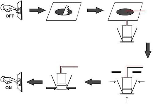 LED Small Recessed Ceiling Lights Spot Lights Downlights,IP54 Ceiling Ultra Slim 9 Pack,Small Spot Lamp with Hardwired for Kitchen,Stairs,Hallway,DIY Lighting,Bookshelf (6000K Daylight White) 5