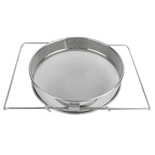 Stainless Steel Double-layer Bee Honey Sieve Filtration, Strainer Honey Harvesting Tool 4