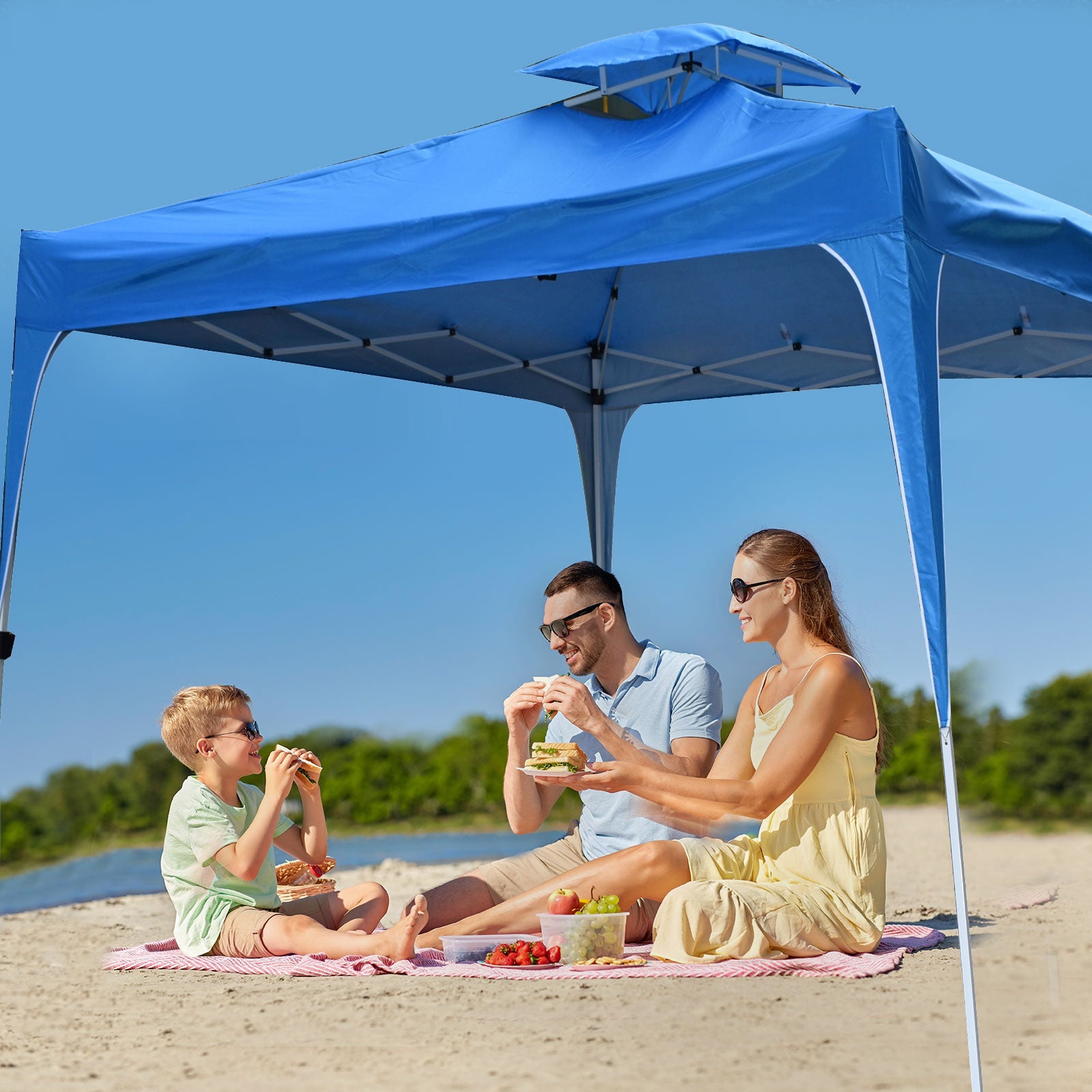 Arcadia Furniture 3M x 3M Outdoor Folding Tent - Navy 4