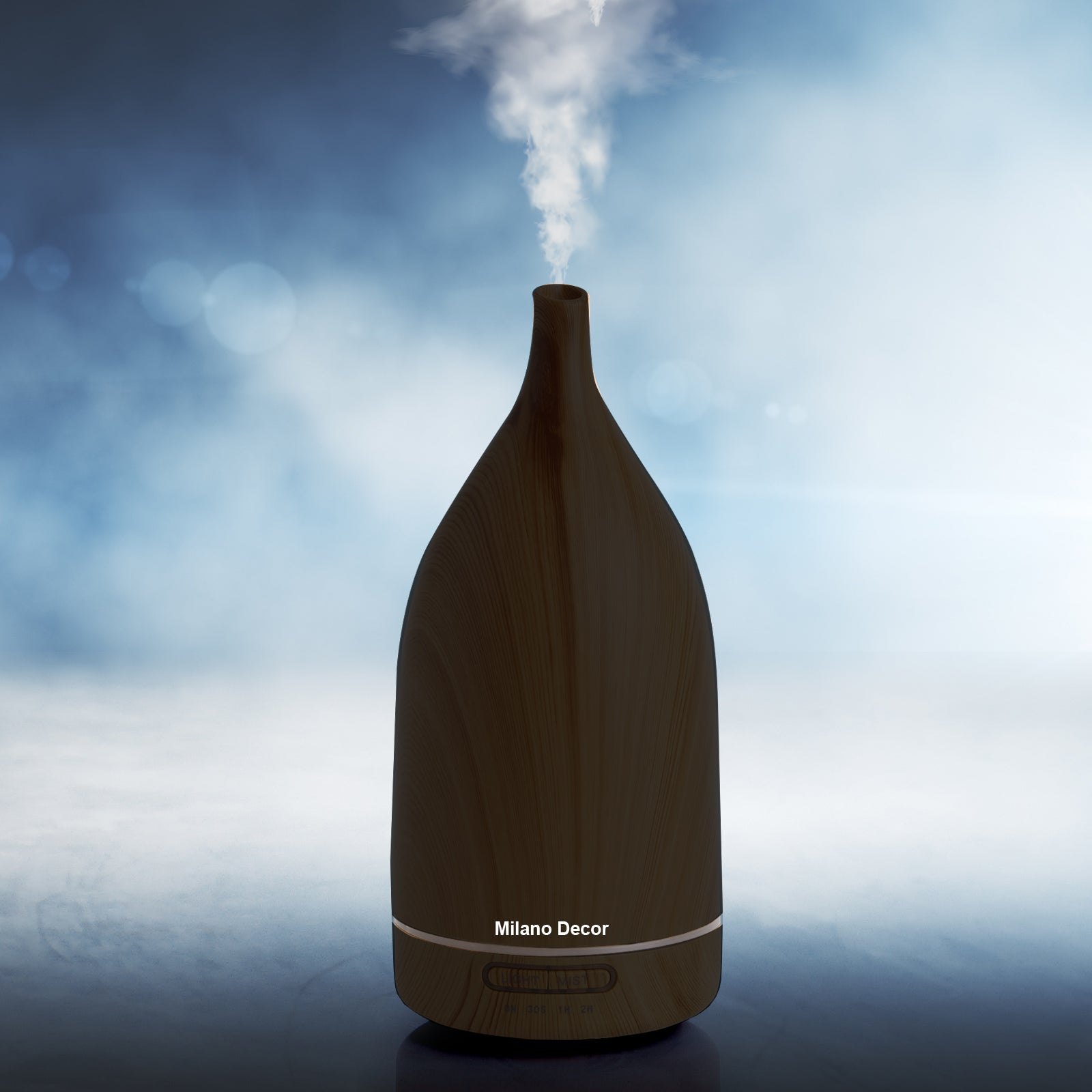 Milano Decor Aroma Diffuser 100ml Ultrasonic Humidifier Purifier And 3 Pack Oils - Dark Wood 3